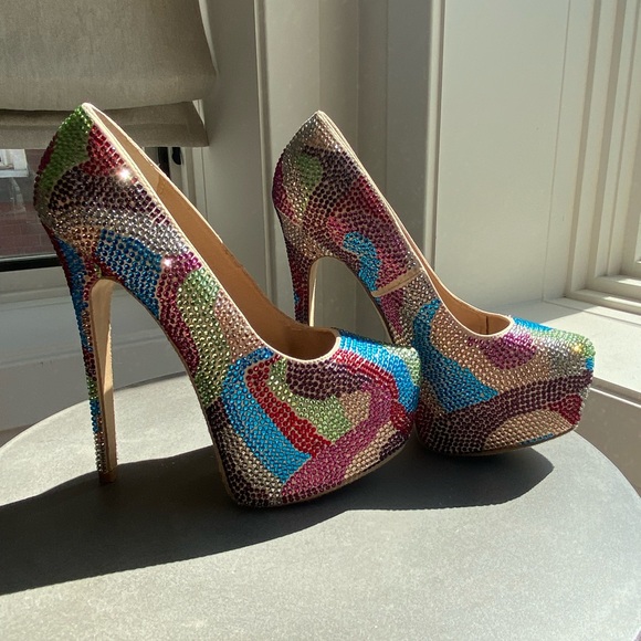 Rhinestone Platform pumps Steve Madden - Picture 2 of 6